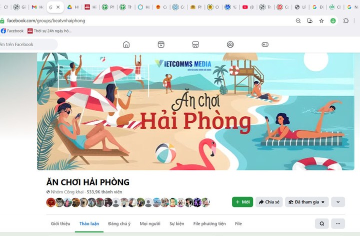 Ăn chơi Hải Phòng là một trong những trang FB do Lâm, Tài quản lý, vận hành.