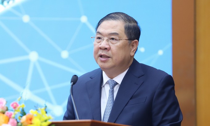 Phó thủ tướng thường trực Phạm Gia Túc phát biểu tại hội nghị, ngày 6/5. Ảnh: MOF