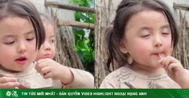 Vẻ thiên thần của em bé vùng cao khi mê mải ăn bún khiến dân mạng 'tan chảy'