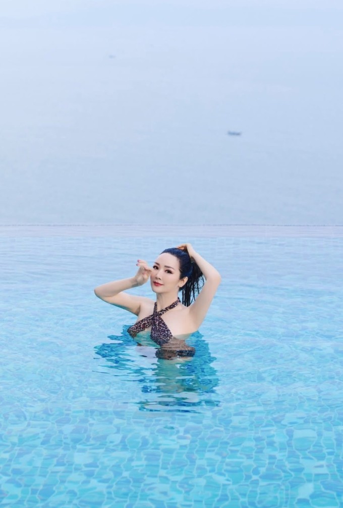 Giáng My thường được khen nhan sắc không đổi dù đã gần 4 thập kỷ từ ngày đăng quang Hoa hậu Đền Hùng 1989.