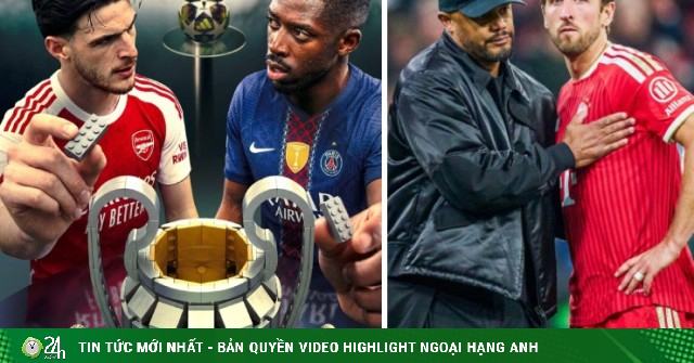 PSG sáng cửa vô địch Cúp C1 nhờ "sao chép" Arsenal, HLV Kompany nhận bài học lớn (Clip 1 phút)