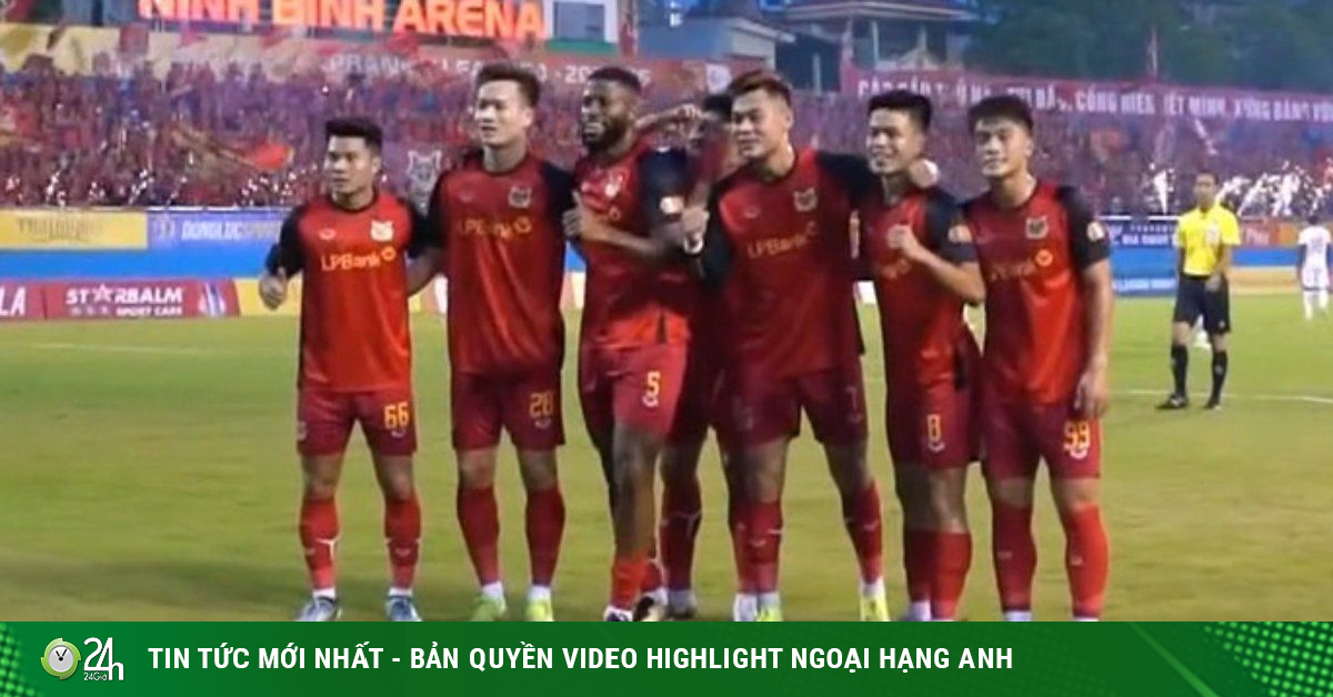 Video bóng đá Ninh Bình – Hải Phòng: Hoàng Đức toả sáng, siêu phẩm muộn màng (V-League)