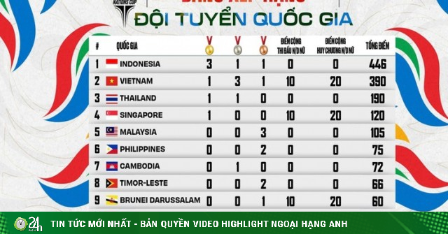 Giải eSports Đông Nam Á cấp độ đội tuyển quốc gia: Việt Nam top 2, sau Indonesia