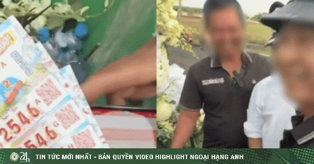 Nhân viên trại hòm ở Tây Ninh trúng 5 tờ độc đắc, run rẩy khi nhận tiền