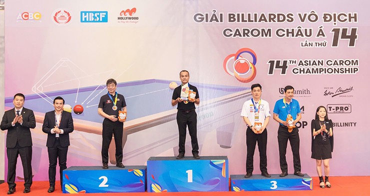 Phạm Cảnh Phúc vô địch nội dung carom 1 băng
