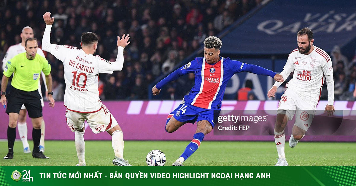 Video bóng đá PSG - Brest: Khoảnh khắc thiên tài (Ligue 1)