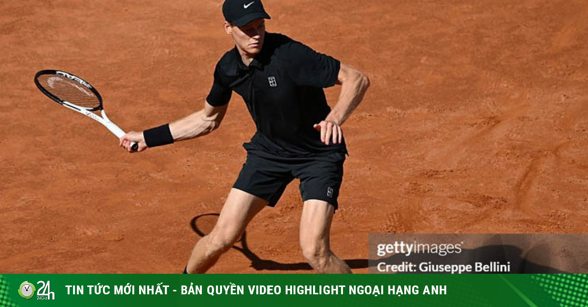 Video tennis Sinner - Pellegrino: 2 set đỉnh cao, thần tốc bước tiếp (Rome Open)
