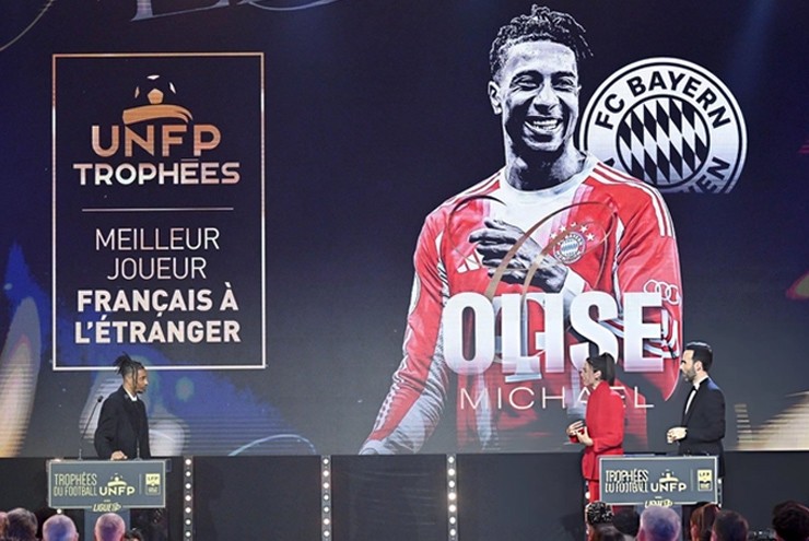 Vượt Mbappe, Michael Olise trở thành cầu thủ Pháp xuất sắc nhất thi đấu tại nước ngoài