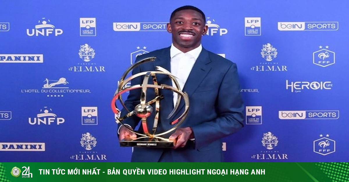 Quả bóng vàng Dembele được vinh danh, Mbappe trắng tay ở Gala bóng đá Pháp