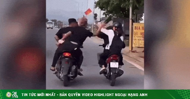 Danh tính nhóm thanh niên đi xe máy 'kẹp 3', cầm dép đánh người ở Hải Phòng