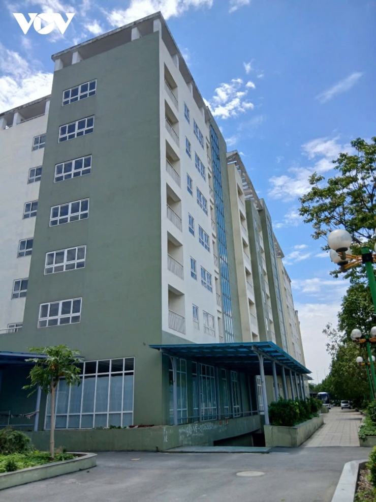 Khu tái định cư gần khu dân cư nên tiện cho người dân