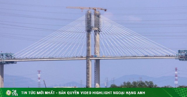 Hình dáng cầu dây văng cao nhất Việt Nam sắp hoàn thành