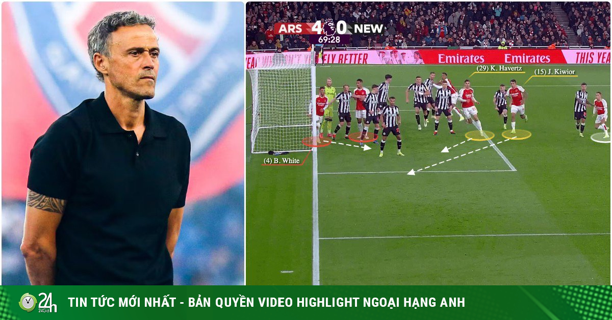 Enrique dùng chiêu "nghệ thuật phòng chống hắc ám" giúp PSG đối phó Arsenal