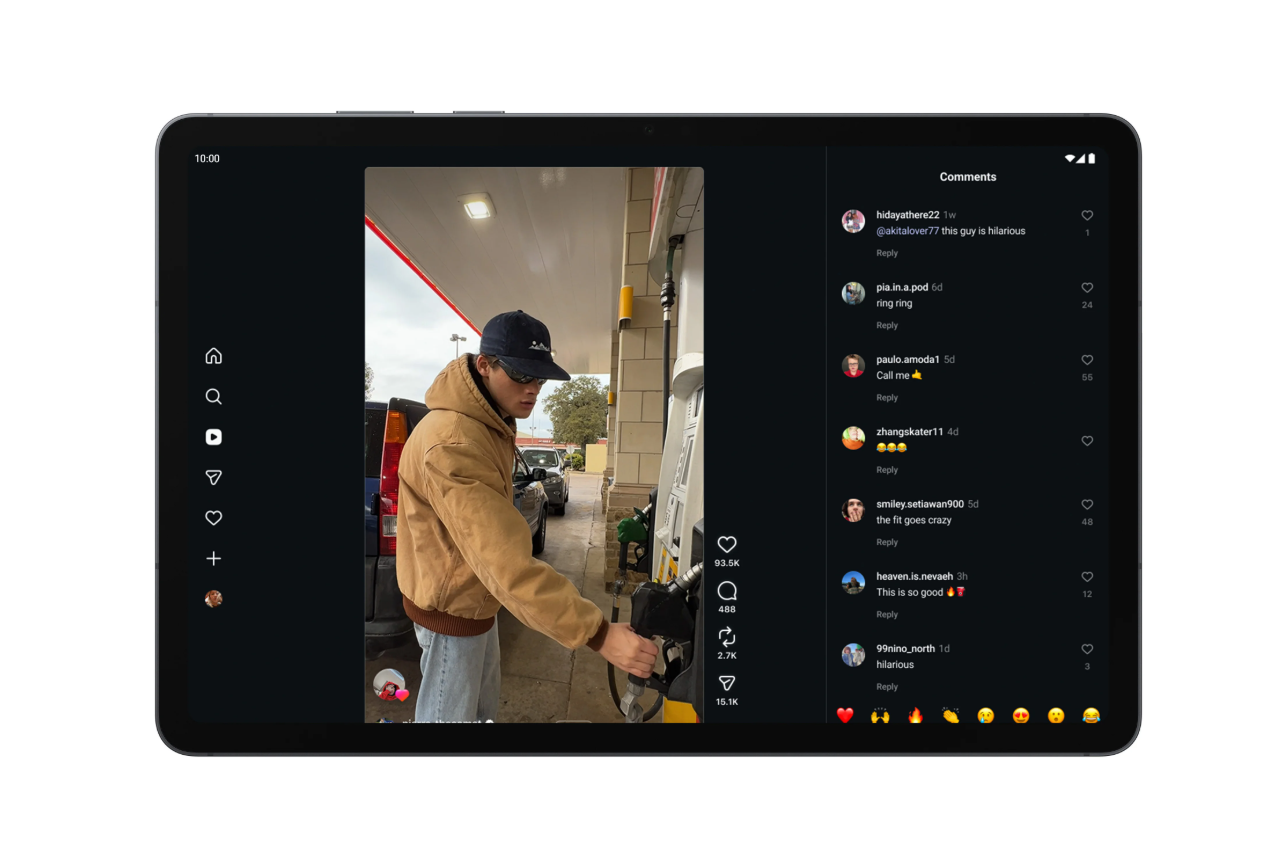 Instagram ngày càng hiển thị phù hợp hơn trên các thiết bị màn hình lớn.