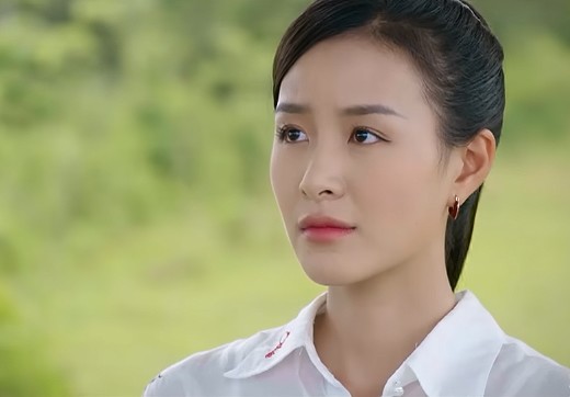 Hoa hậu Vi Minh cảm thấy bất ngờ trước những câu "thả thính" của Hải Đăng. Ảnh VTV