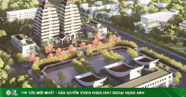 Hiện trạng khu đất làm nhà tang lễ với 2 tòa tháp giữa trung tâm Hà Nội