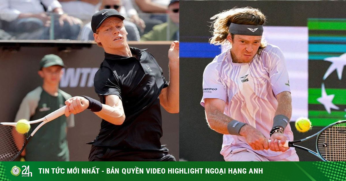 Video tennis Sinner - Rublev: Phong độ hủy diệt, 2 set đỉnh cao (Rome Masters)