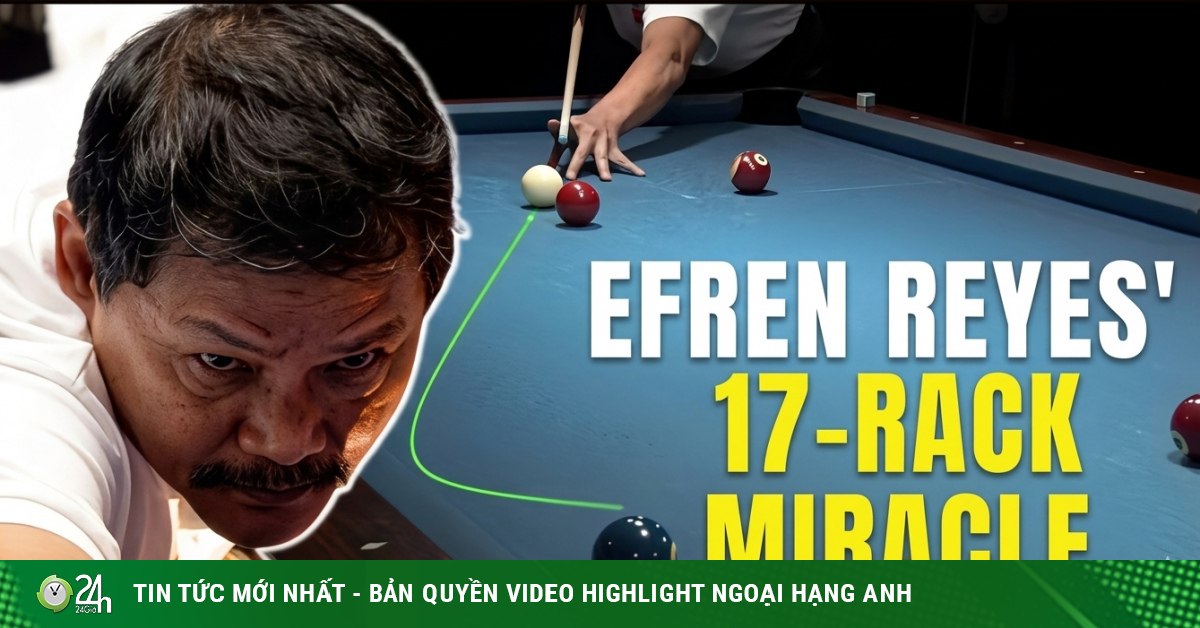 Ngược dòng vĩ đại nhất bi-a: Efren Reyes thua cách biệt 17 ván vẫn thắng cược 2,6 tỷ đồng