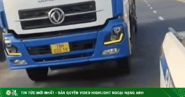 Video tài xế xe tải bỏ chạy khi CSGT yêu cầu dừng xe, bị chặn sau nhiều km