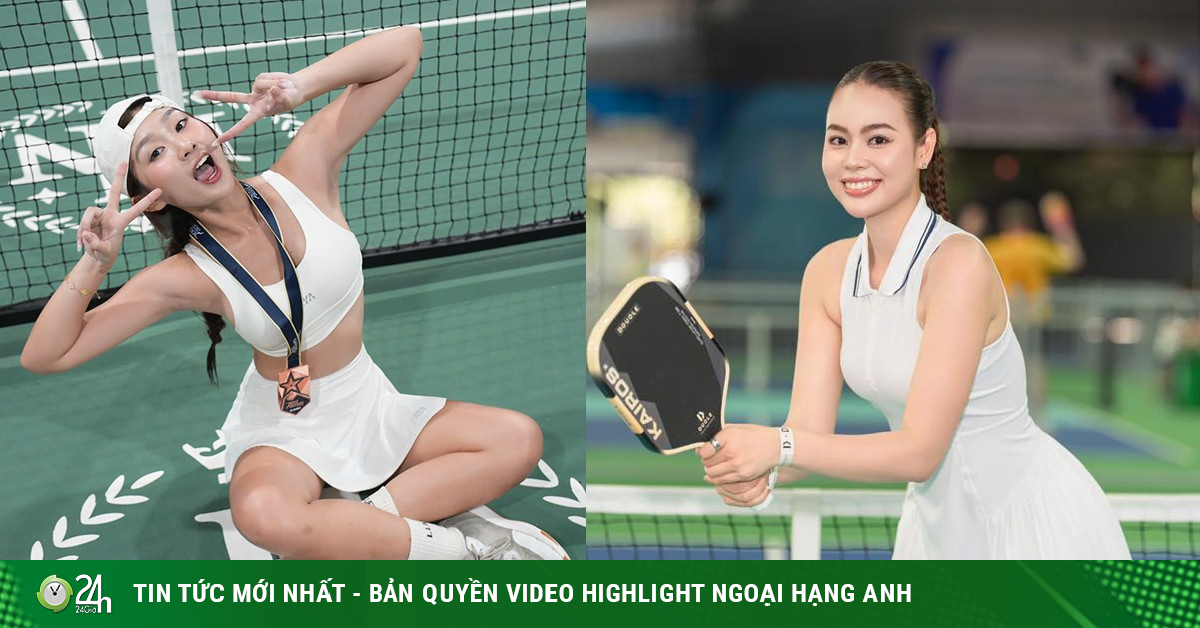 Hot girl Kim “vén váy” có danh hiệu ở giải toàn sao, Á hậu Ánh Vương mê mẩn pickleball