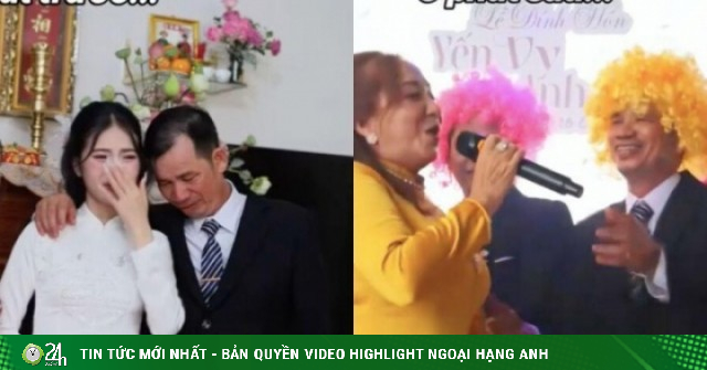 Clip bố cô dâu vừa mới khóc sụt sùi đã 'quẩy cực sung' gây bão mạng xã hội