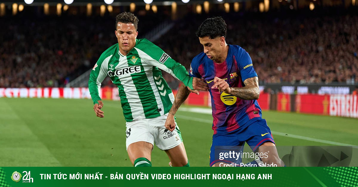 Video bóng đá Barcelona - Real Betis: Rượt đuổi 4 bàn, tri ân Lewandowski (La Liga)