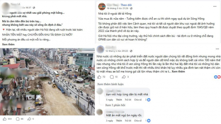 Nhiều người bày tỏ quan điểm ủng hộ dự án và chỉ mong được tái định cư hợp lý.