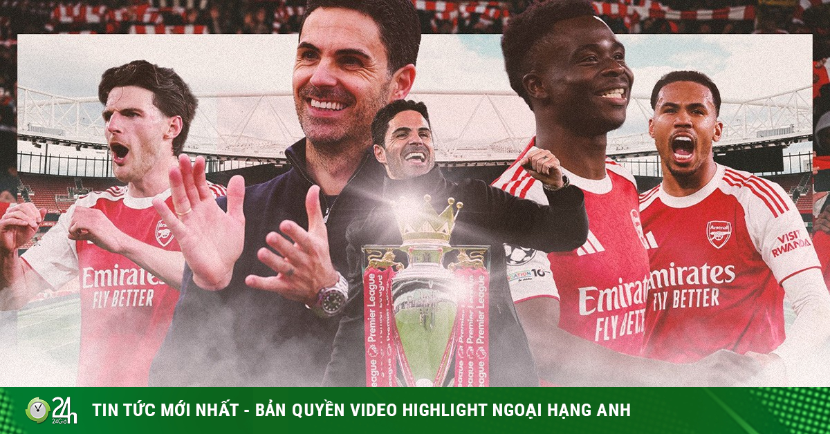 Arteta đưa Arsenal lên đỉnh Ngoại hạng Anh: Từ "đống đổ nát" đến ngai vàng lịch sử