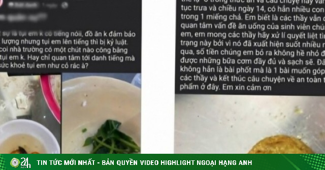 'Vật thể lạ trong thức ăn' của sinh viên ở Huế: Kết quả xác minh thế nào?