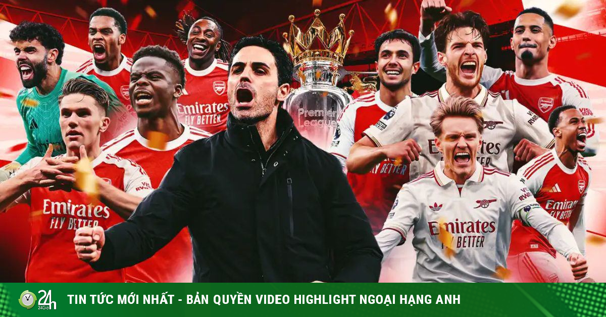 Arsenal đăng quang Ngoại hạng Anh: Ngất ngây "mưa" kỳ tích, Arteta đi vào lịch sử