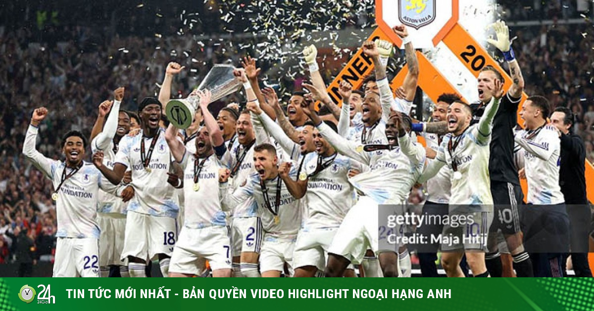 Aston Villa lần đầu tiên vô địch Europa League, HLV Emery xứng xanh vua đấu cúp
