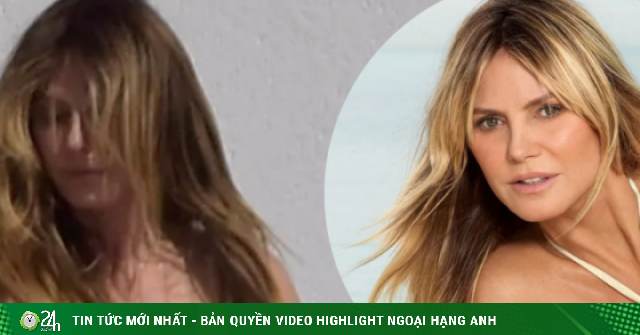 Siêu mẫu Heidi Klum gây tranh cãi khi bán nude tắm nắng ở ban công