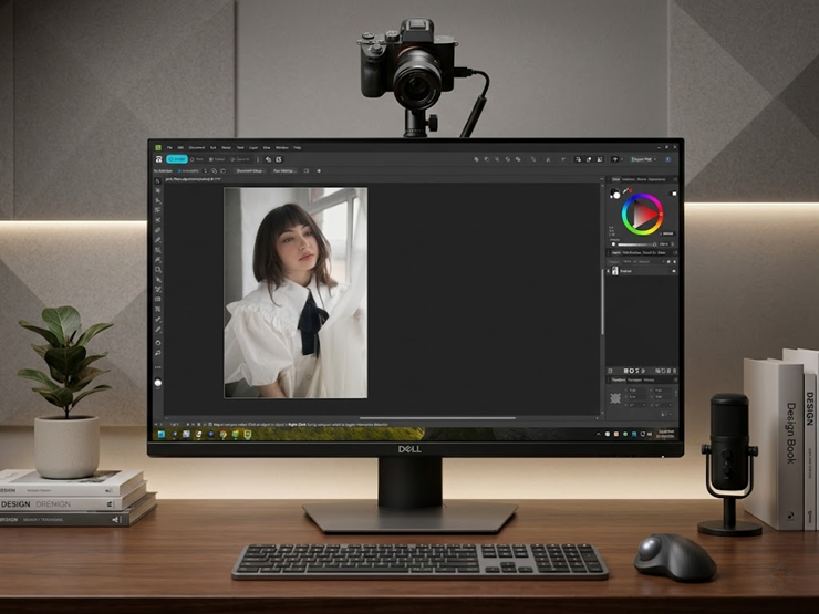 Minh họa Affinity Photo chạy trên Windows.
