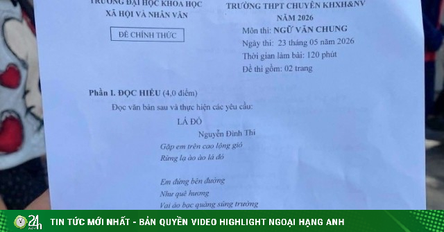Đề thi Văn vào lớp 10 Chuyên Khoa học Xã hội và Nhân văn 2026 gây tranh cãi vì câu hỏi "lạ": Nhà trường nói gì?