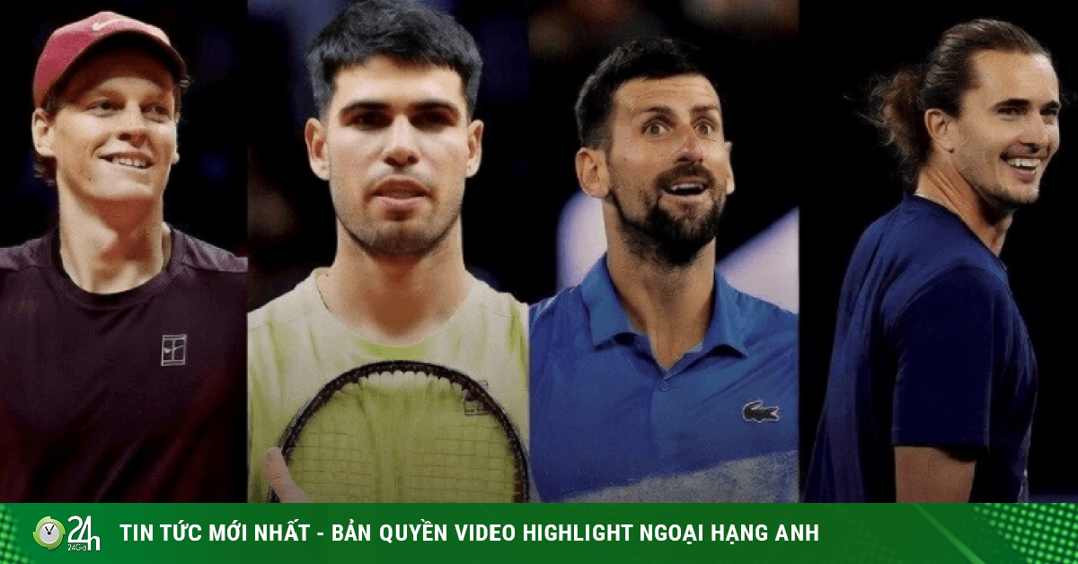 Djokovic nguy cơ bật khỏi top 4, Sinner - Alcaraz bỏ xa phần còn lại (Bảng xếp hạng tennis 25/5)