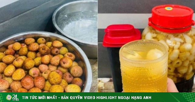 Mẹ đảm bày cách làm trà vải thanh mát, để cả năm vẫn giòn sần sật