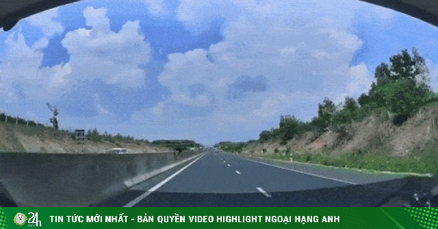 Ô tô chạy gần 100km/h tông trực diện con bò trên cao tốc, túi khí bung ra