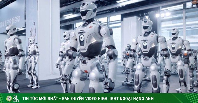 "Sốc" trước nhà máy Trung Quốc cứ 15 phút lại "ra lò" một robot nhân hình