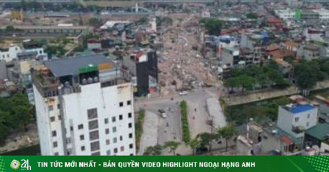 Lộ diện tòa nhà 13 tầng bị cắt dỡ một phần để phục vụ siêu dự án đường Vành đai 2,5
