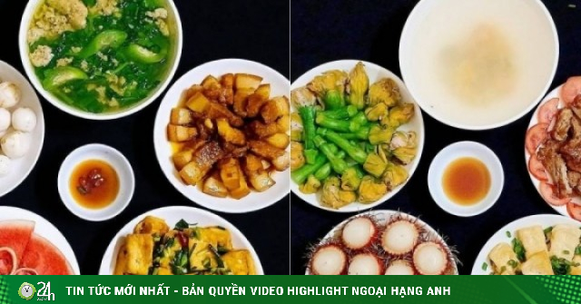 Những mâm cơm hè dao động 100.000 đồng cho 3-4 người của mẹ Hà Nội