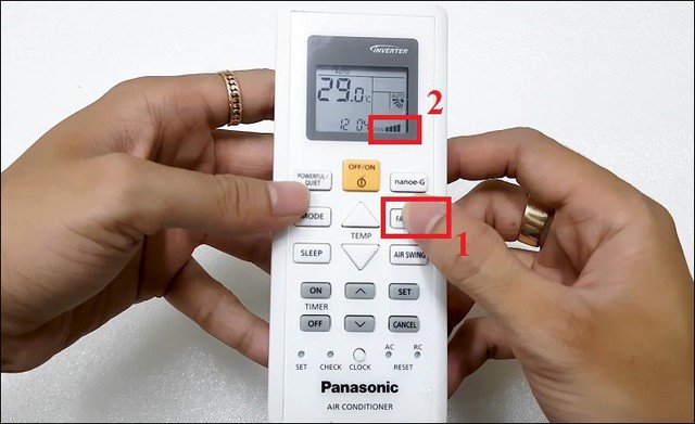 bật Cool để làm lạnh nhanh, sau đó chuyển sang Fan để duy trì nhiệt độ và tiết kiệm điện.