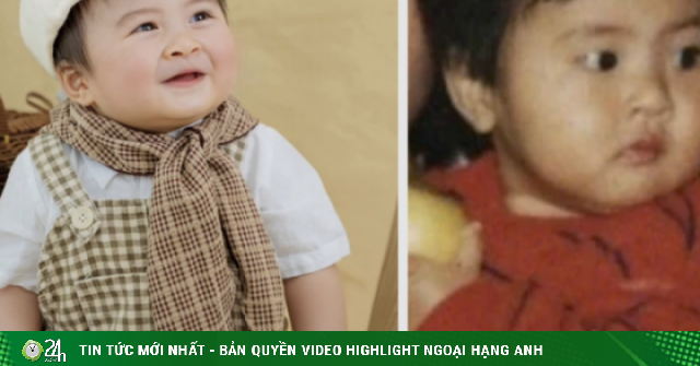 Con trai Ngọc Hân 10 tháng tuổi gây chú ý