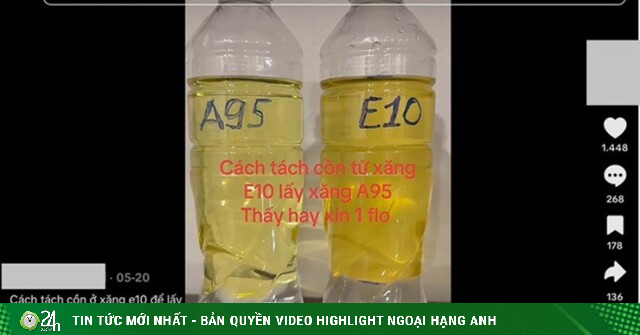 Cảnh báo: Nguy hiểm từ trào lưu "lắc bình xăng E10"