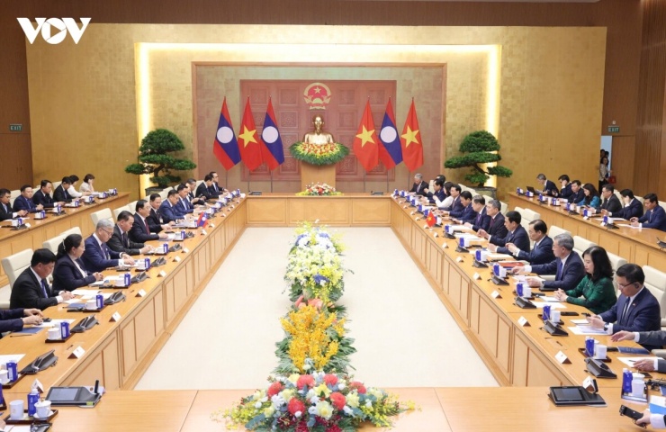 Toàn cảnh buổi hội đàm.