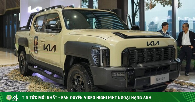 Xe bán tải Kia Tasman lần đầu xuất hiện tại Việt Nam