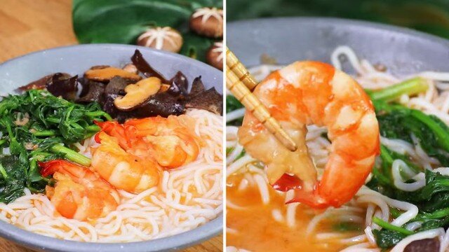 Món bún tôm giản dị, dễ nấu nhưng đầy sự chăm chút của nội tướng khiến cả nhà ăn vào là mát dạ và yêu thương nhau nhiều hơn. Ảnh internet
