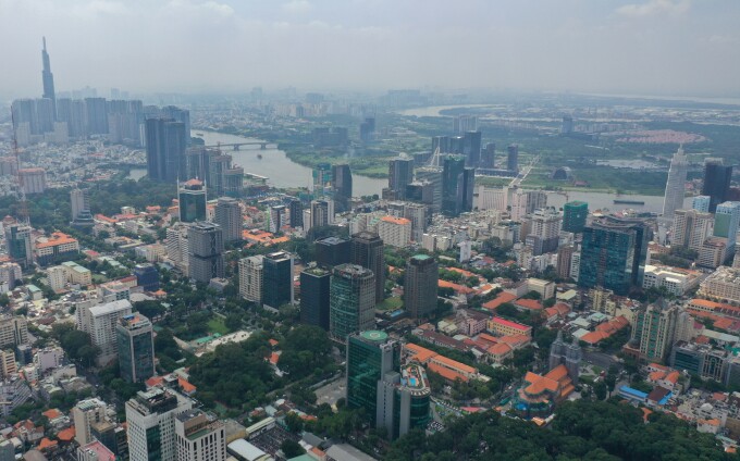 Thị trường bất động sản khu vực trung tâm TP HCM. Ảnh: Quỳnh Trần