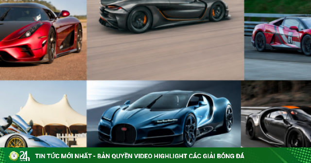 Top 10 siêu xe có tốc độ nhanh nhất, có mẫu đạt hơn 530 km/h
