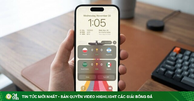 Mẹo ghim tỷ số World Cup 2026 lên màn hình khóa iPhone