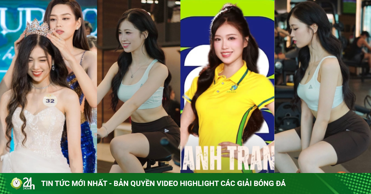 Hoa khôi đam mê thể thao, "cháy hết mình" cùng Brazil ở World Cup